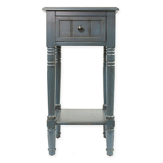Decor Therapy Simplify 1 Drawer Square, Decor Therapy Console Table Navy