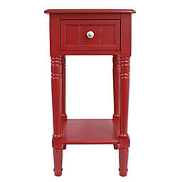 Decor Therapy Simplify 1-Drawer Square Accent Table