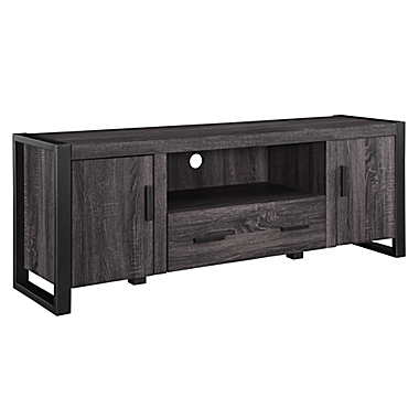 Forest Gate&trade; Zeke 60-Inch TV Stand Console in Charcoal. View a larger version of this product image.