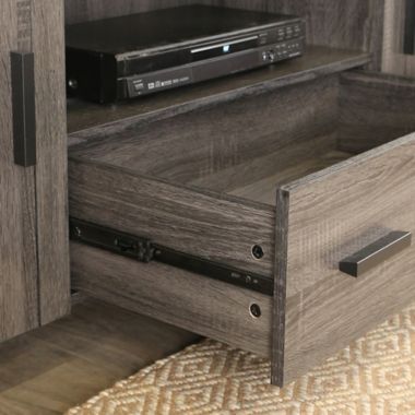Forest Gate&trade; Zeke 60-Inch TV Stand Console in Charcoal. View a larger version of this product image.