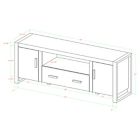 Alternate image 6 for Forest Gate&trade; Zeke 60-Inch TV Stand Console in Charcoal
