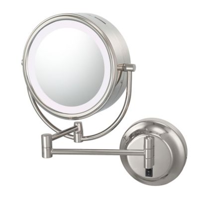 Kimball & Young Neo Modern 1x/5x Warm-Light LED Makeup Mirror in Polished Nickel