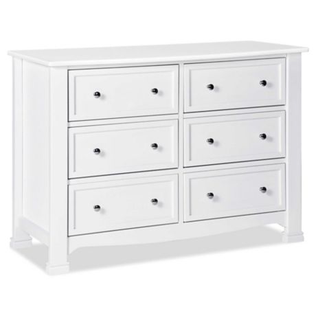 Davinci Kalani 6 Drawer Double Wide Dresser In White Bed Bath