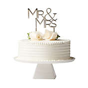 Olivia &amp; Oliver&trade; &quot;Mr. &amp; Mrs.&quot; Cake Topper in Silver