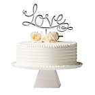 Alternate image 0 for Olivia &amp; Oliver&trade; &quot;Love&quot; Cake Topper in Silver