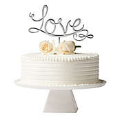 Olivia &amp; Oliver&trade; &quot;Love&quot; Cake Topper in Silver