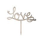 Alternate image 1 for Olivia &amp; Oliver&trade; &quot;Love&quot; Cake Topper in Silver