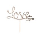 Alternate image 1 for Olivia &amp; Oliver&trade; "Love" Cake Topper in Silver
