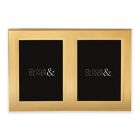 Alternate image 0 for Olivia &amp; Oliver&reg; Parker 5-Inch x 7-Inch Polished Gold Double Invitation Picture Frame