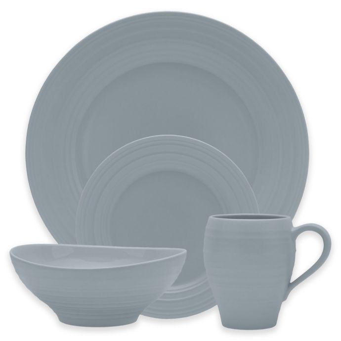 Mikasa® Swirl Dinnerware Collection in Grey Bed Bath and Beyond Canada