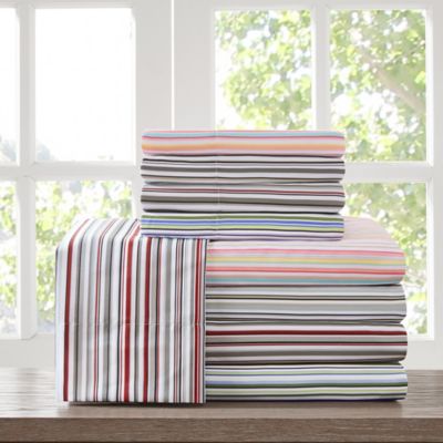 Intelligent Design Multi-Stripe California Sheet Set  Bed Bath & Beyond