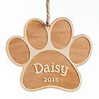 Alternate image 0 for Dog Paw Wood Ornament
