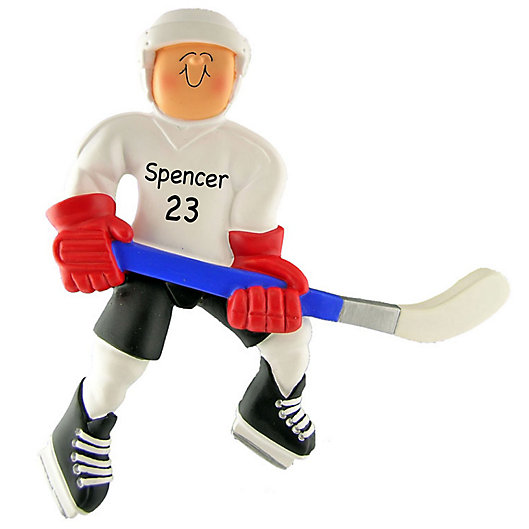 Alternate image 1 for Hockey Player Christmas Ornament