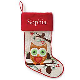 Forest Friends 21-Inch Owl Christmas Stocking