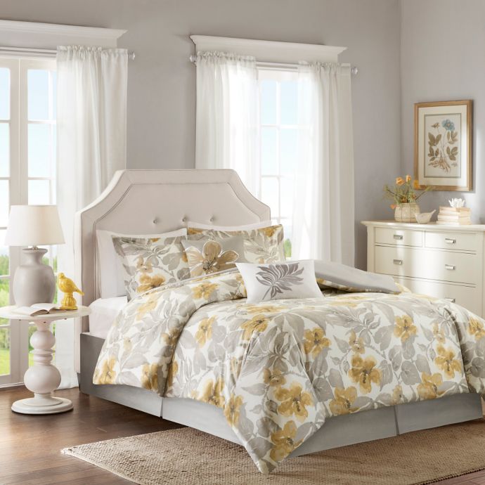 Harbor House Gabrielle Duvet Cover Set In Yellow Grey Bed Bath