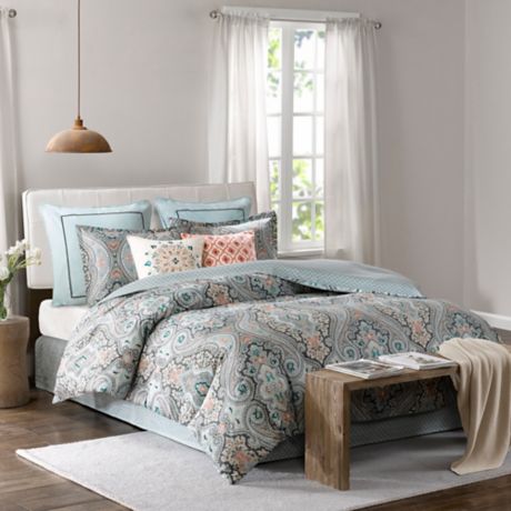 Echo Sterling Comforter Set In Green Bed Bath Beyond