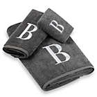 Alternate image 0 for Avanti Premier Silver Block Monogram Bath Towel Collection in Granite