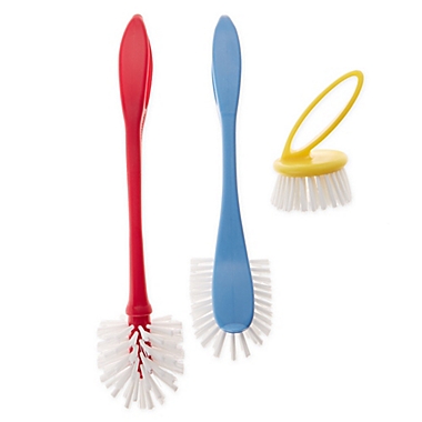 Casabella&reg; Loop Dish Brushes (Set of 3). View a larger version of this product image.