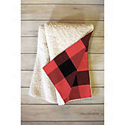 Deny Designs Allyson Johnson Winter Plaid 50-Inch x 60-Inch Fleece Throw Blanket