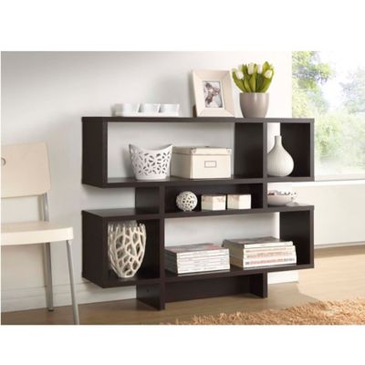 Baxton Studio Lindo Pull Out Door, Baxton Studio Lindo Bookcase & Single Pull Out Shelving Cabinet