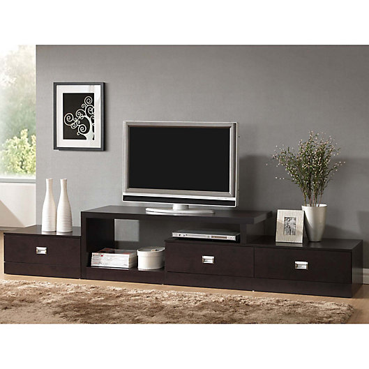 Alternate image 1 for Baxton Studio Marconi TV Media Stand in Light Brown