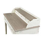 Alternate image 2 for Baxton Studios Anjou French Accent Writing Desk in White/Light Brown