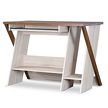 Baxton Studio Rhombus Desk in Natural/Brown. View a larger version of this product image.