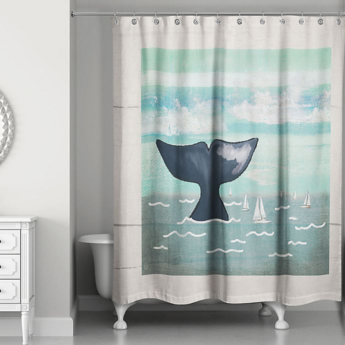 killer whale shower curtains