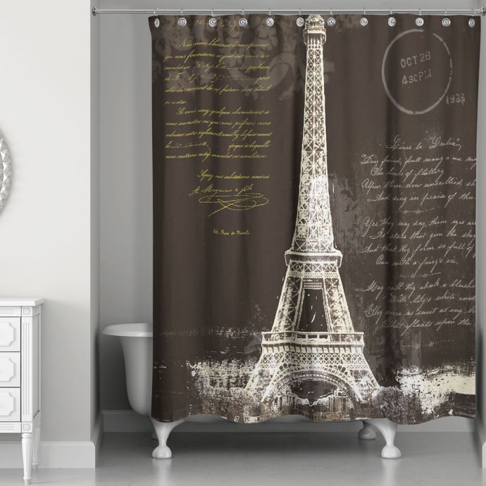 paris shower curtain near me