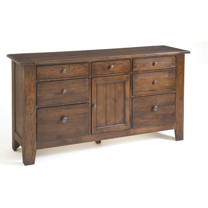 Broyhill Attic Heirlooms Furniture Collection In Rustic Oak Bed