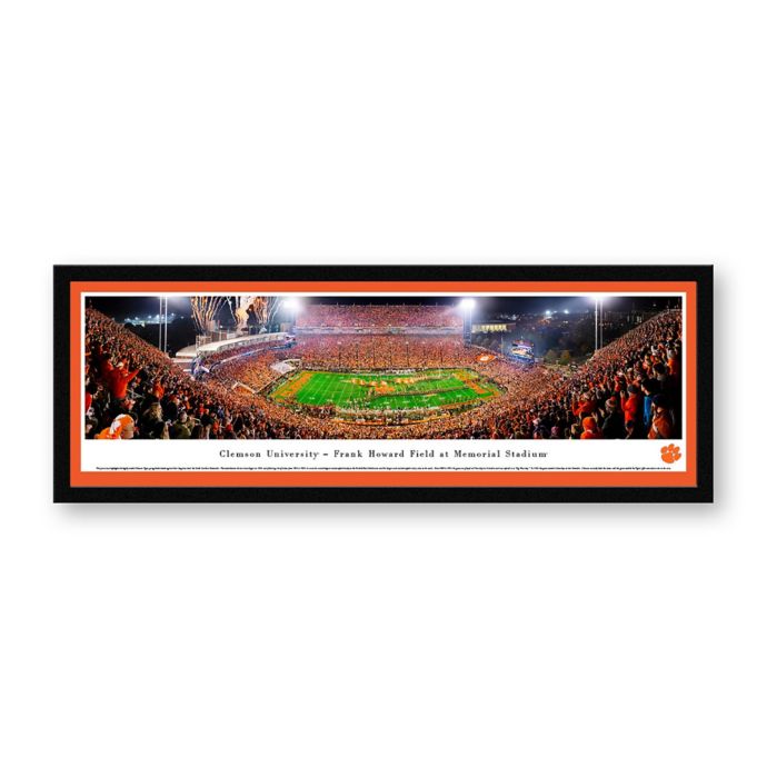 Clemson University Panoramic Football Stadium Print With