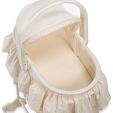 TL Care&reg; Knit Fitted Bassinet Sheet Made with Organic Cotton in Natural. View a larger version of this product image.