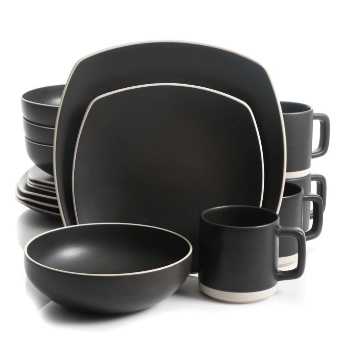 Artisanal Kitchen Supply® Edge 16Piece Square Dinnerware Set in