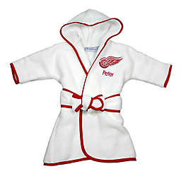 Designs by Chad and Jake NHL Detroit Red Wings Personalized Hooded Robe in White