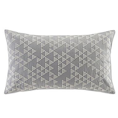 INK+IVY Thea Rectangle Throw Pillow in Grey. View a larger version of this product image.