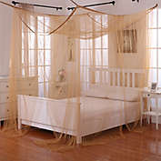 Palace 4-Poster Bed Canopy in Gold