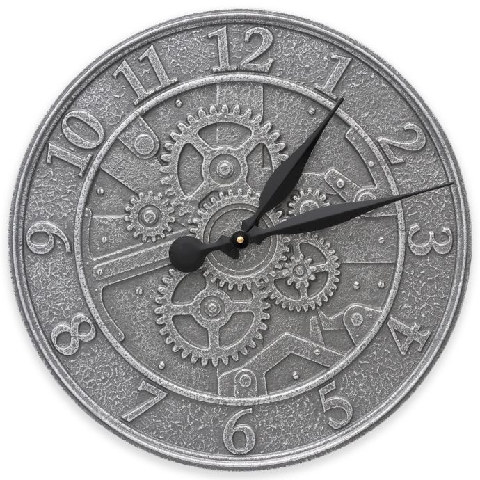Whitehall Products 16Inch Gear Indoor/Outdoor Wall Clock Bed Bath