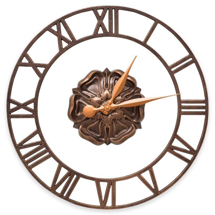 Whitehall Products Rosette Wall Clock Bed Bath & Beyond