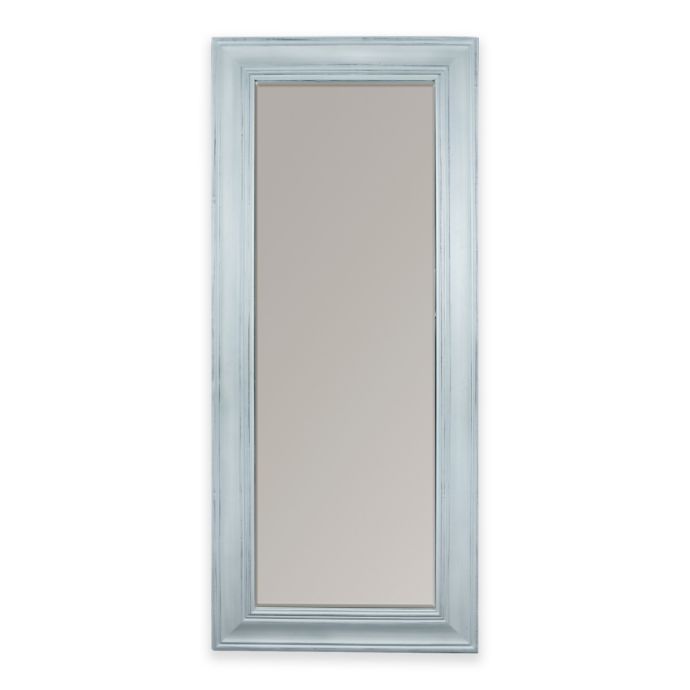 30-Inch x 70-Inch Floor Mirror in Light Blue | Bed Bath ...