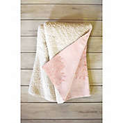 Deny Designs Beach Day 50-Inch x 60-Inch Sherpa Throw Blanket in Pink