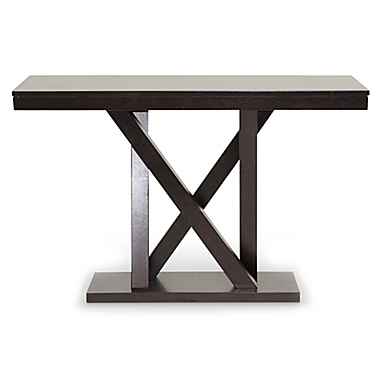 Baxton Studio Everdon Console in Dark Brown. View a larger version of this product image.
