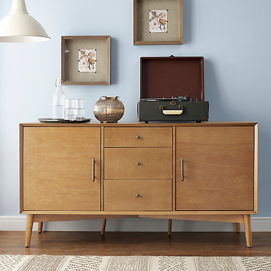 Crosley Landon Mid Century Modern Style, Crosley Furniture Landon Mid Century Modern Bar Cabinet