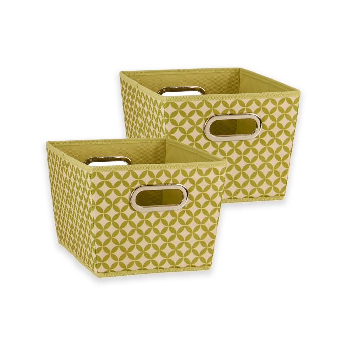 Household Essentials® Tapered Storage Bins (Set of 2) | Bed Bath & Beyond