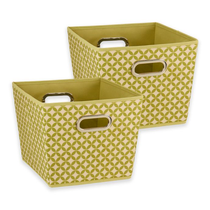 Household Essentials® Tapered Storage Bins (Set of 2) | Bed Bath & Beyond