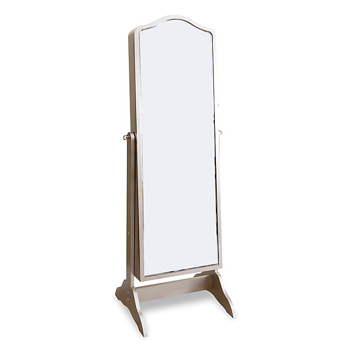 Sophie Standing Mirror Jewelry Armoire, Standing Mirrored Jewelry Armoire