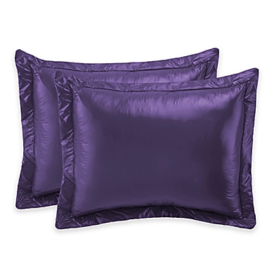 PUFF Ultra Light King Indoor/Outdoor Pillow Shams in Purple (Set of 2). View a larger version of this product image.