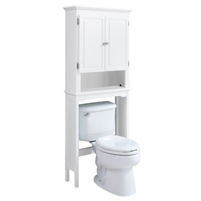Wakefield No Tools Over The Toilet, Bed Bath And Beyond Bathroom Wall Shelves