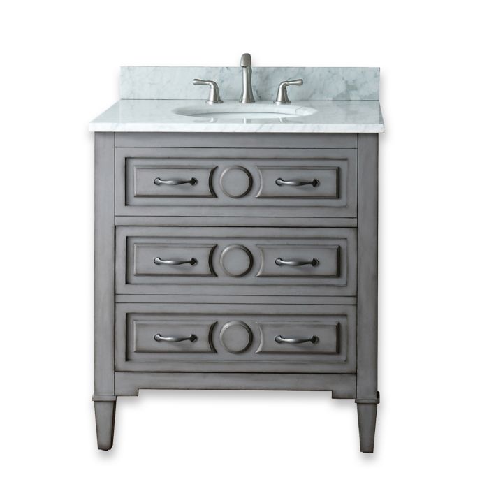 Avanity Kelly 30-Inch Bathroom Vanity Combo in Grey Blue ...