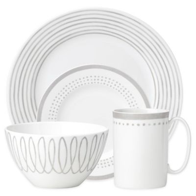 kate spade new york Charlotte Street East Dinnerware Collection in Grey | Bed  Bath & Beyond