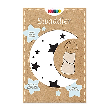 NüRoo&reg; Goodnight Stars 3-in-1 Swaddler in White/Navy. View a larger version of this product image.